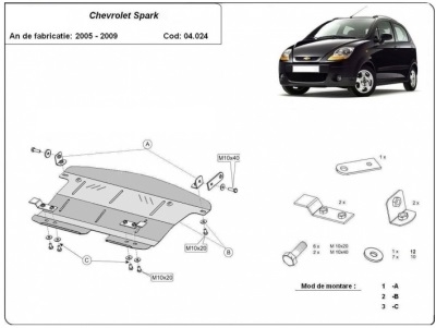 Scut motor metalic Chevrolet Spark Pagina 2/piese-auto-citroen/opel-vectra-c/lichidare-stoc - Piese Auto Chevrolet Spark